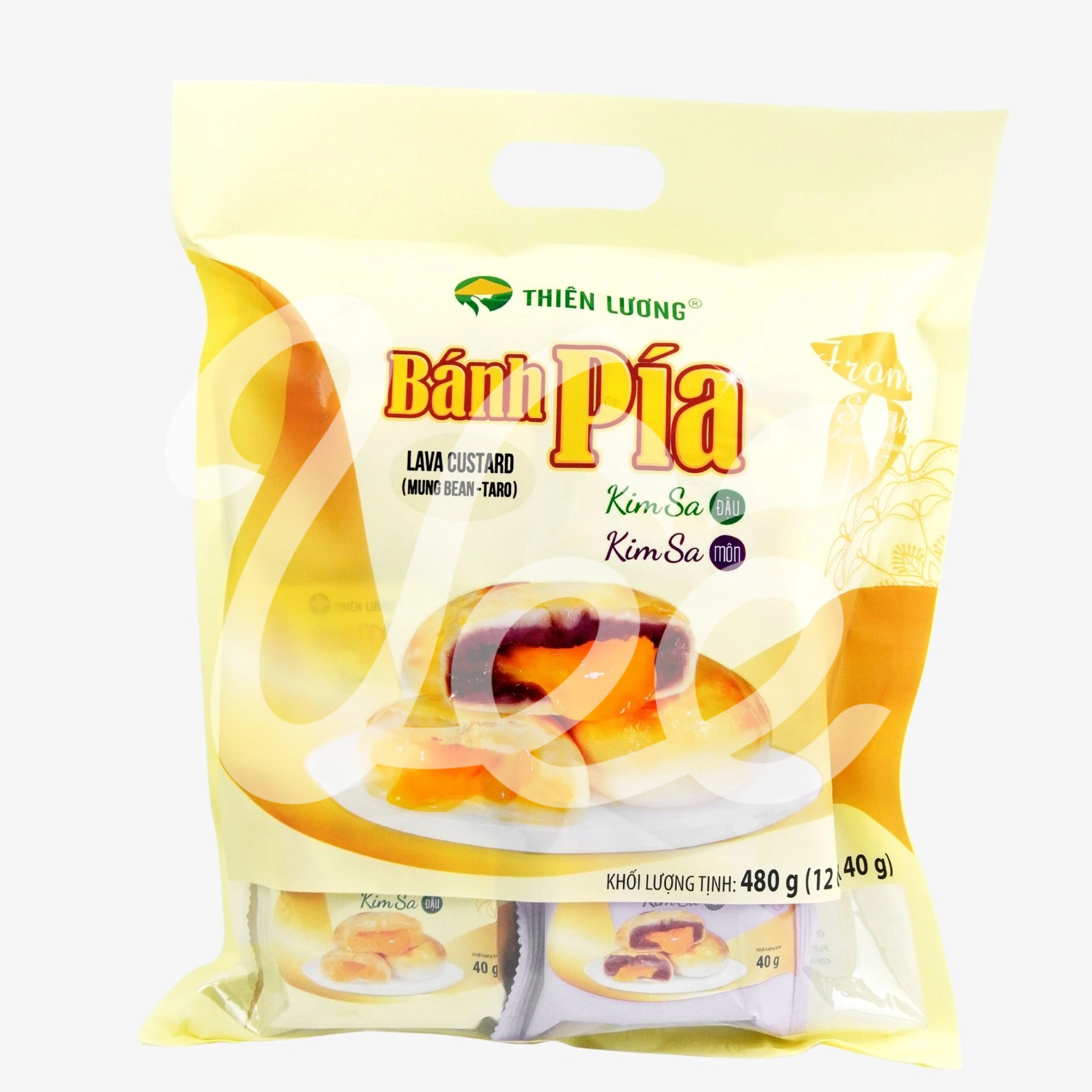 [Thien Luong] Golden Lava Mung Bean Taro Pie 480g