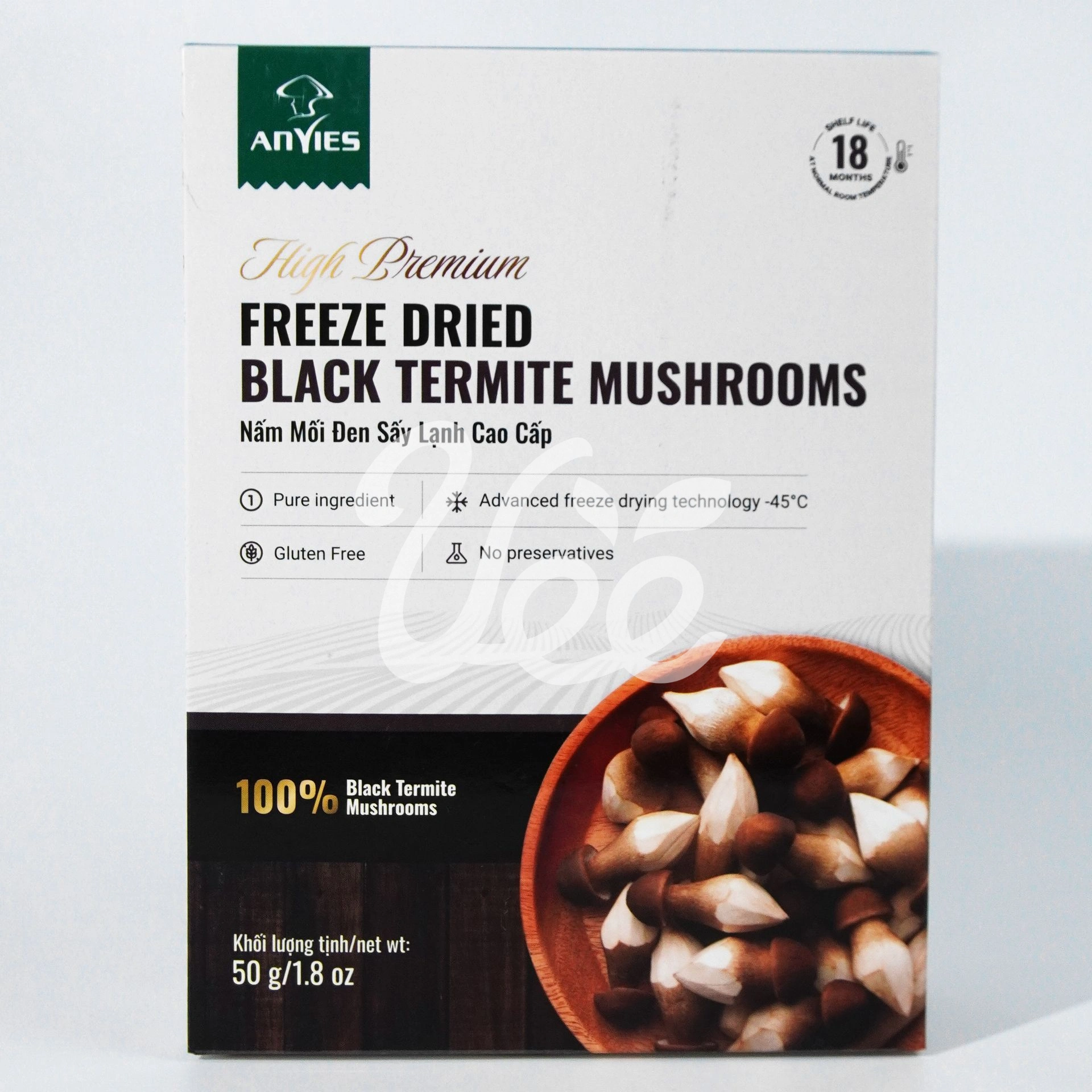 [Anvies] Black Termite Mushroom Dried 50g