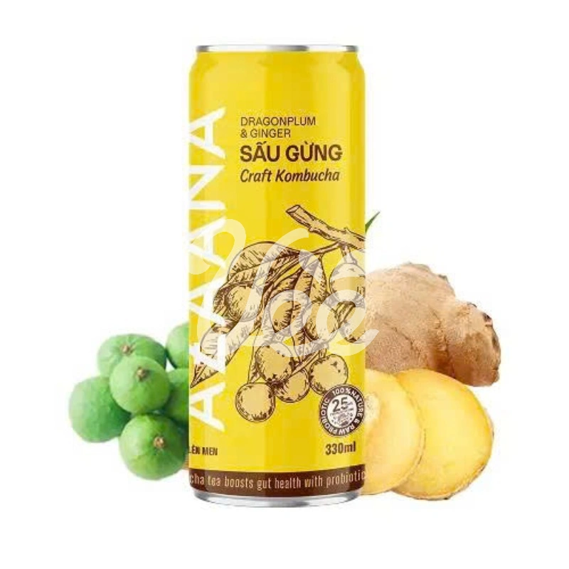 [Azaana] Kombucha Peach, Passion, Ginger 330ml x3