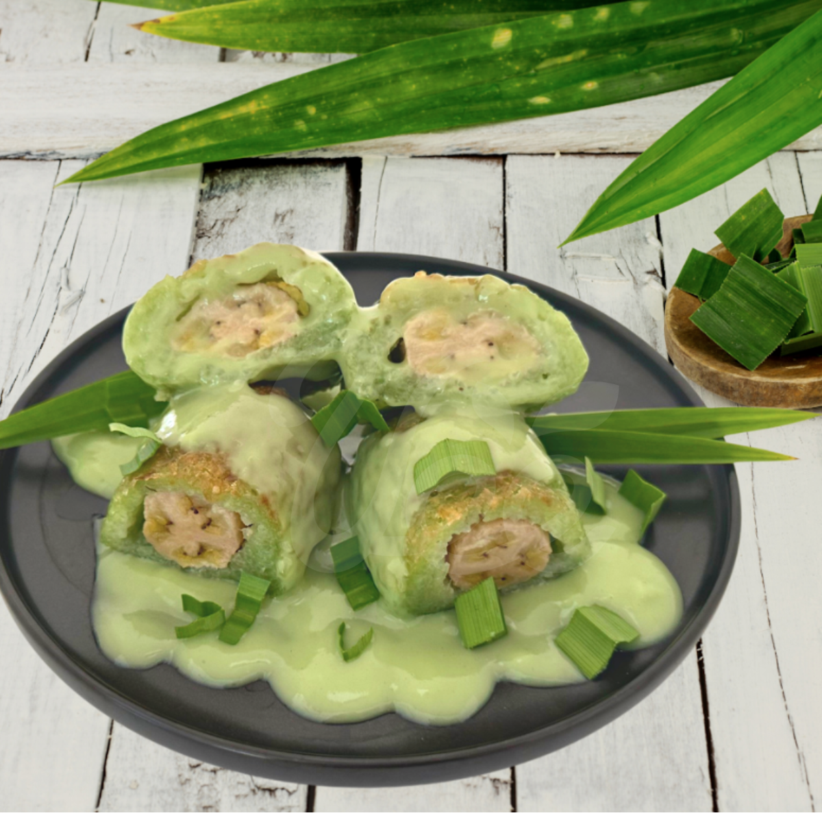 [CT Choice] Grilled Banana Cake Wrapped in Sticky Rice with Pandan Leaf 400g (Short Shelf Life)