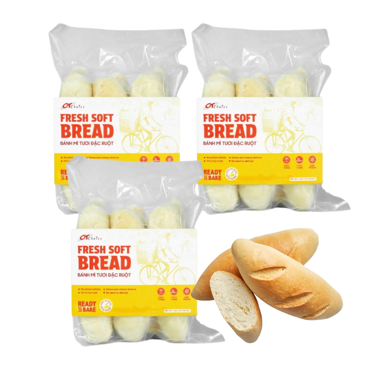 [CT Choice]  Fresh Bread 240g / Bánh Mì Tươi Đặc Ruôt