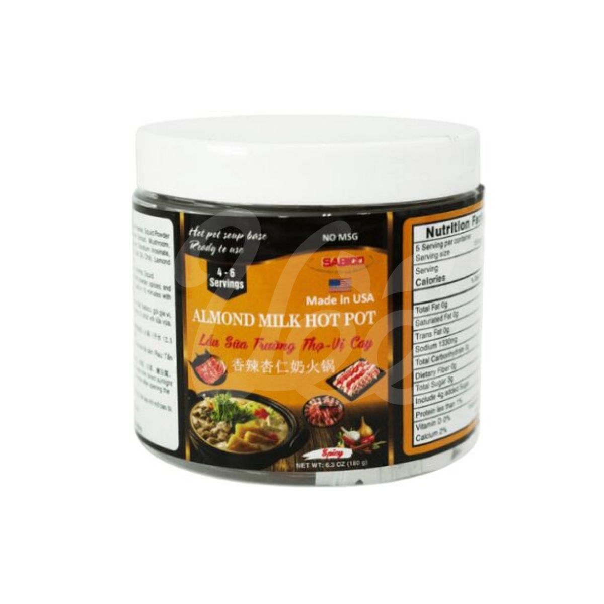 Nước Cốt Lẩu Sữa Hạnh Nhân Sabico 6.3 oz