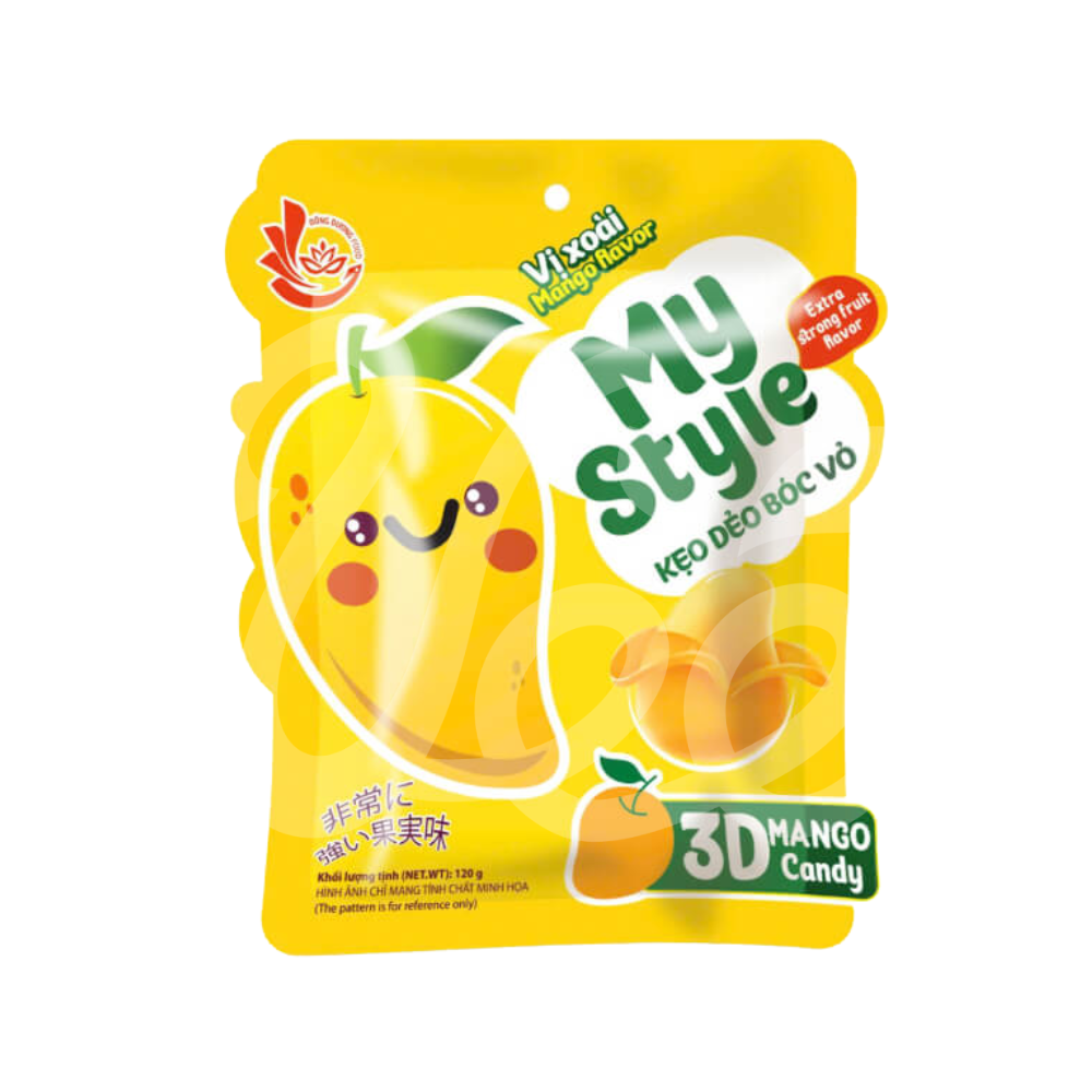 [My Style] Kẹo Dẻo Bóc Vỏ Vị Xoài My Style 120g