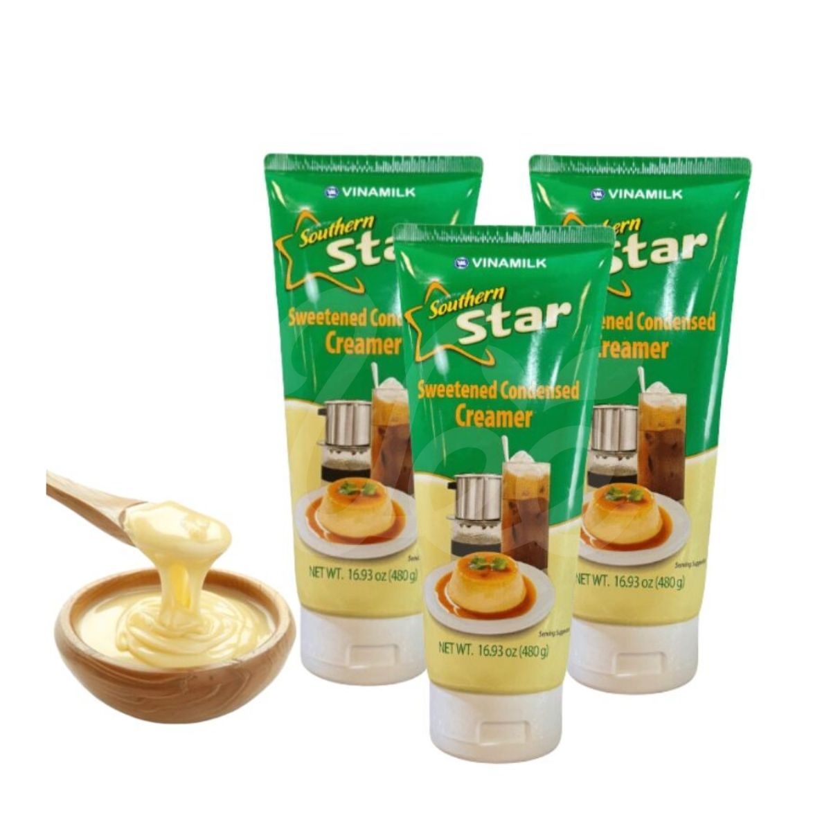 Vinamilk Phuong Nam Star Sweetened Condensed Milk – 16.93oz/Tube | Rich, Creamy & Versatile Ingredient for Cooking and Baking