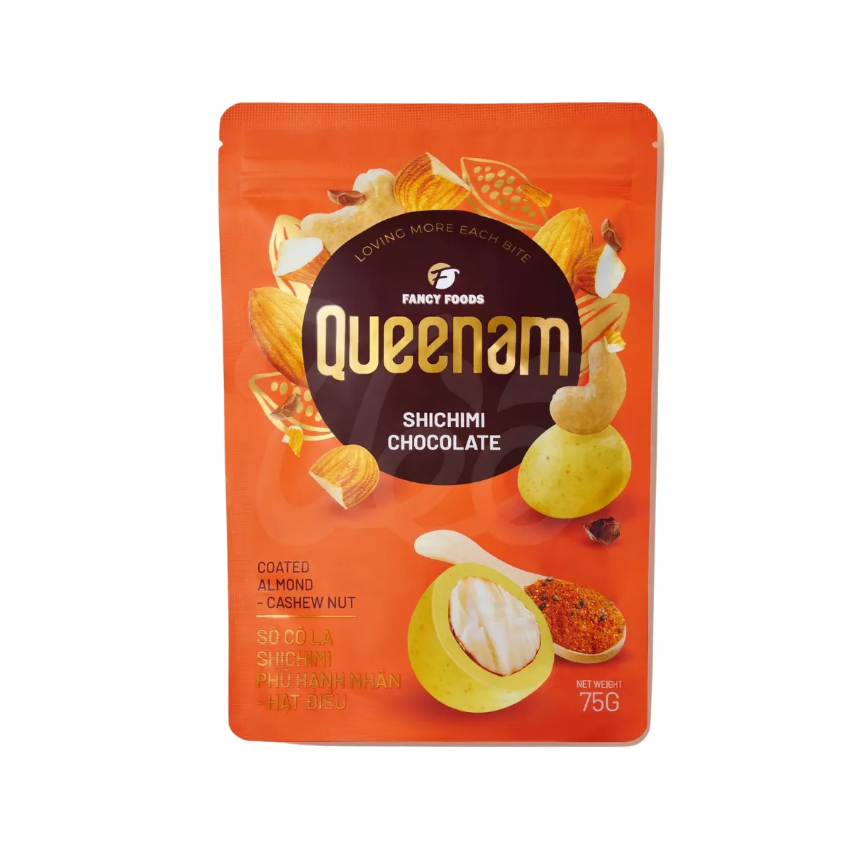 [Queenam] Mixed Chocolate Nuts 4 Flavors 75g