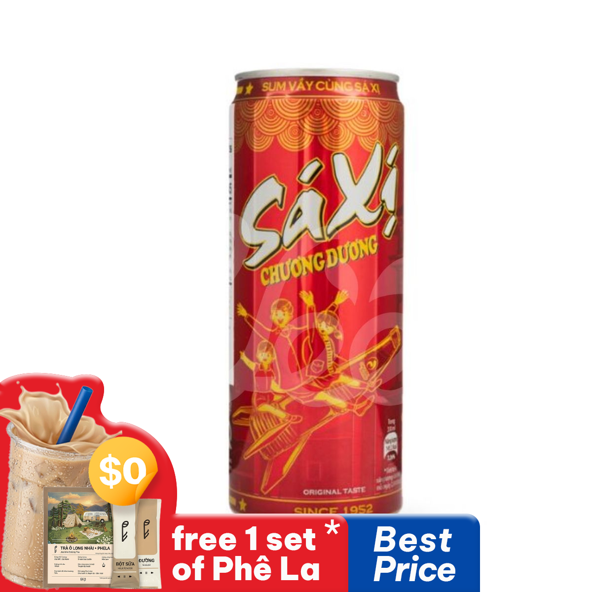 Lon Xá Xị Chương Dương 330ml