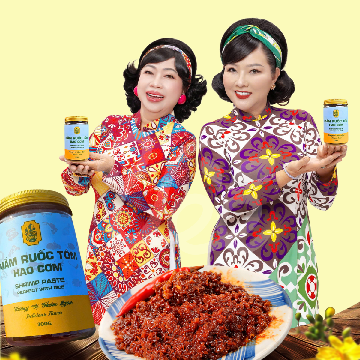 Combo Mắm Ruốc Tôm Hao Cơm Lục Tỉnh Nam Kỳ 300g & Canh Súp Nấm ISOUP 50g