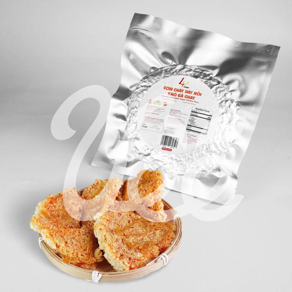 Cơm Cháy Đáy Nồi Khô Gà Chay LV Food 150g