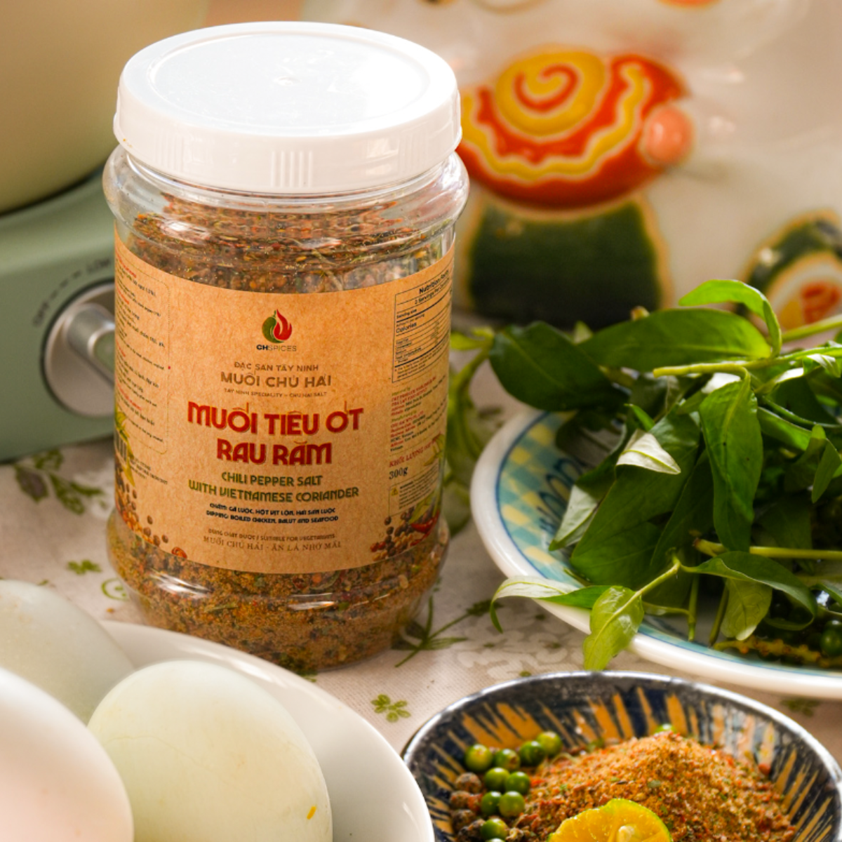 [Muoi Chu Hai] Chili Pepper Salt with Vietnamese Coriander 300g