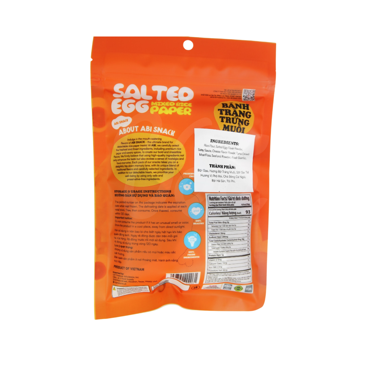 [ABI] Salted Egg Mixed Rice Paper 50g