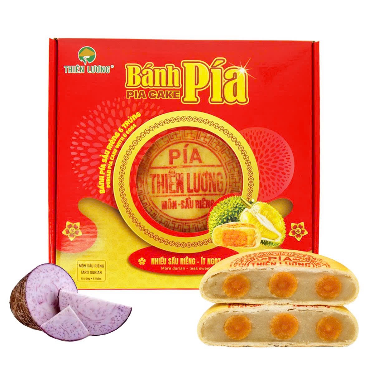 [Thien Luong] Pia Cake Taro, More Durian 600g / Bánh Pía Khoai Môn Sầu Riêng