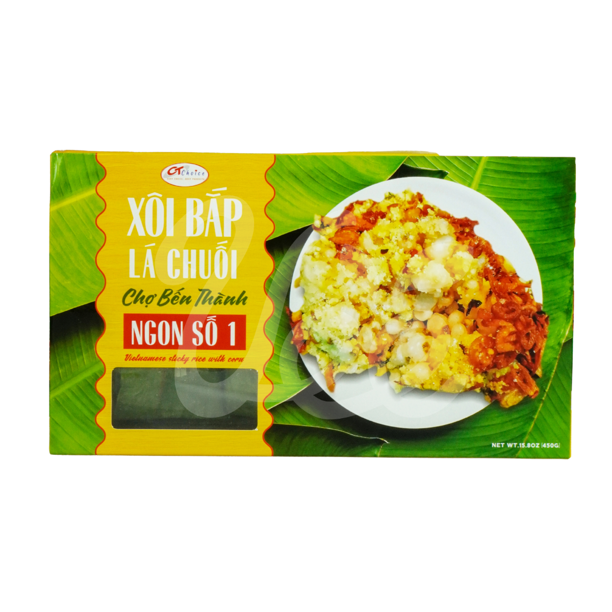 [CT Choice] Vietnamese Sticky Rice with Corn 450g (Pack of 3) (Xôi Bắp Lá Chuối Bến Thành)