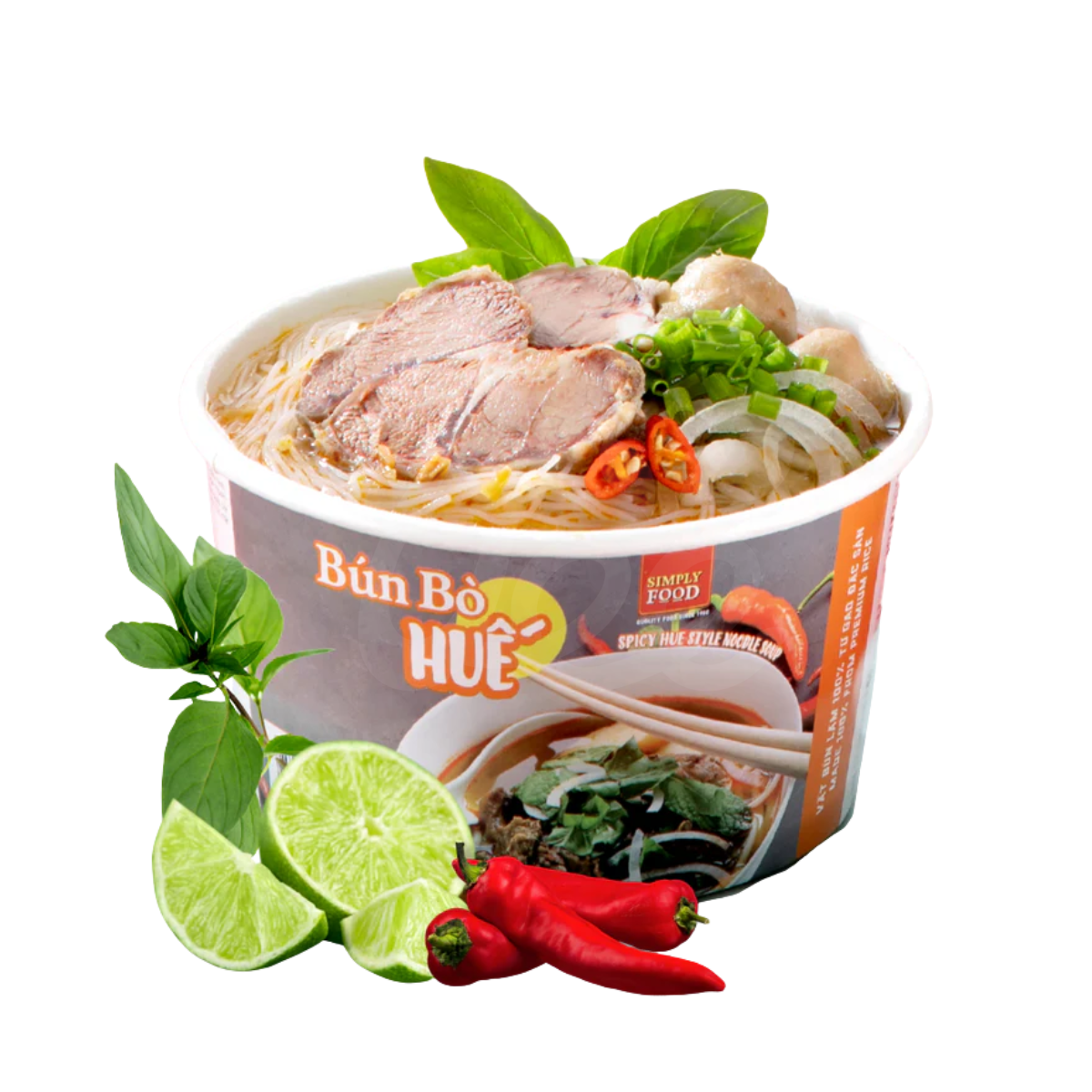 Tô Bún Bò Huế Ăn Liền Simply Food 72g
