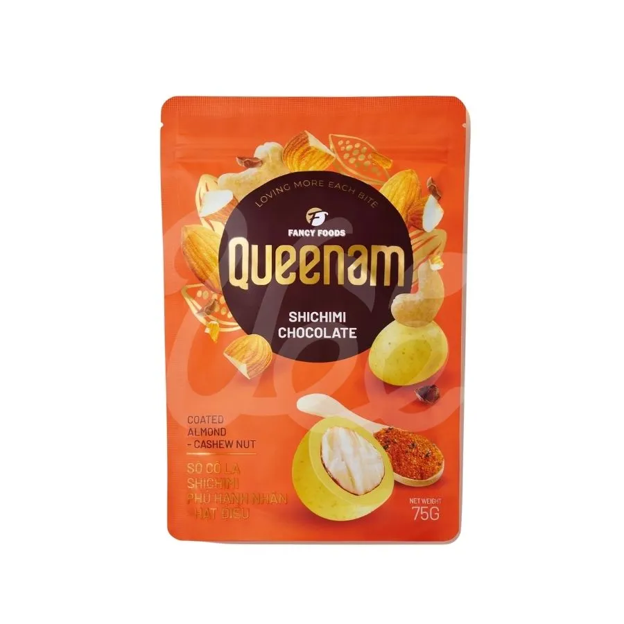 [Queenam] Mixed Chocolate Nuts 8 Flavors Pack 75g