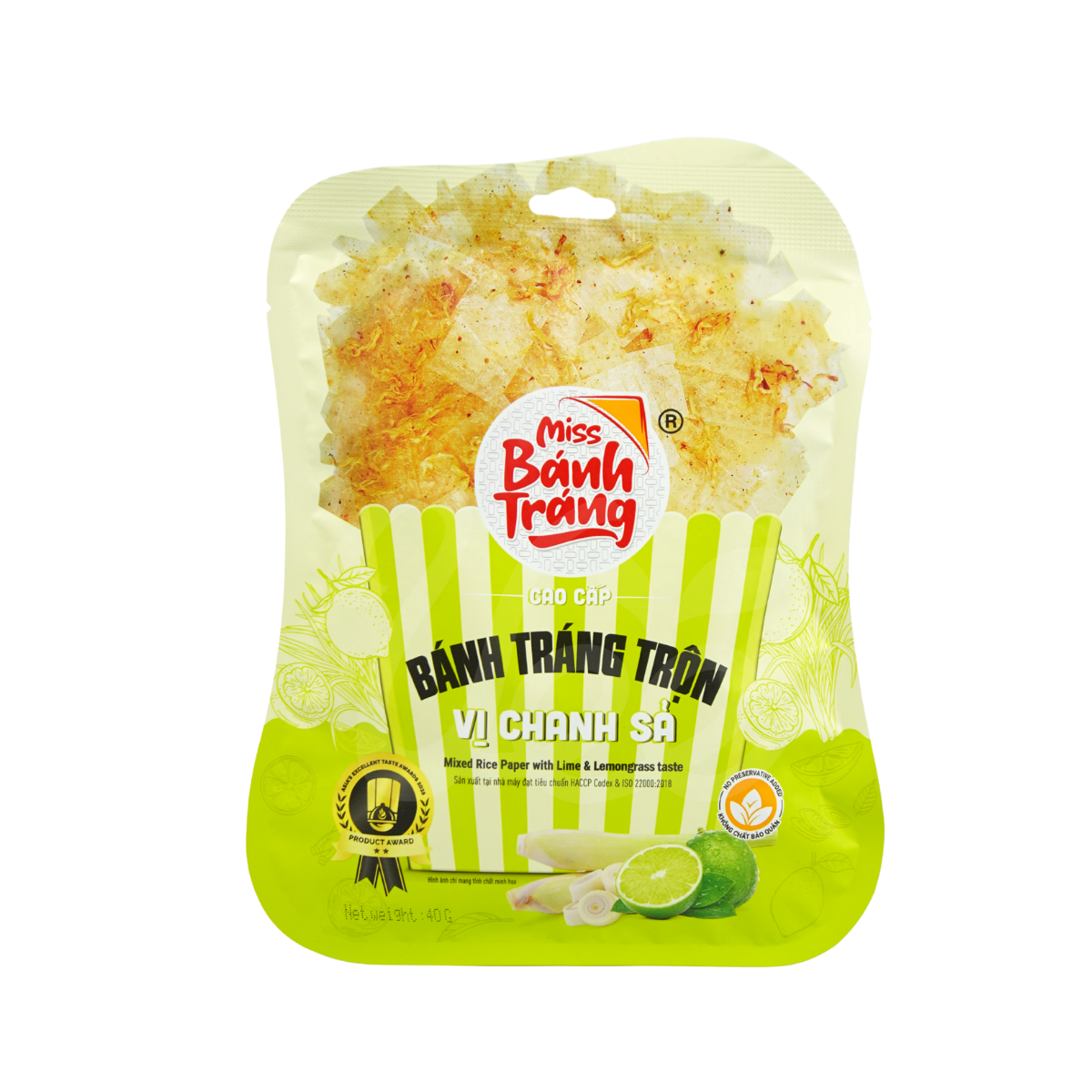 [VINA] Mixed Rice Paper with Lime and Lemongrass Taste 40g