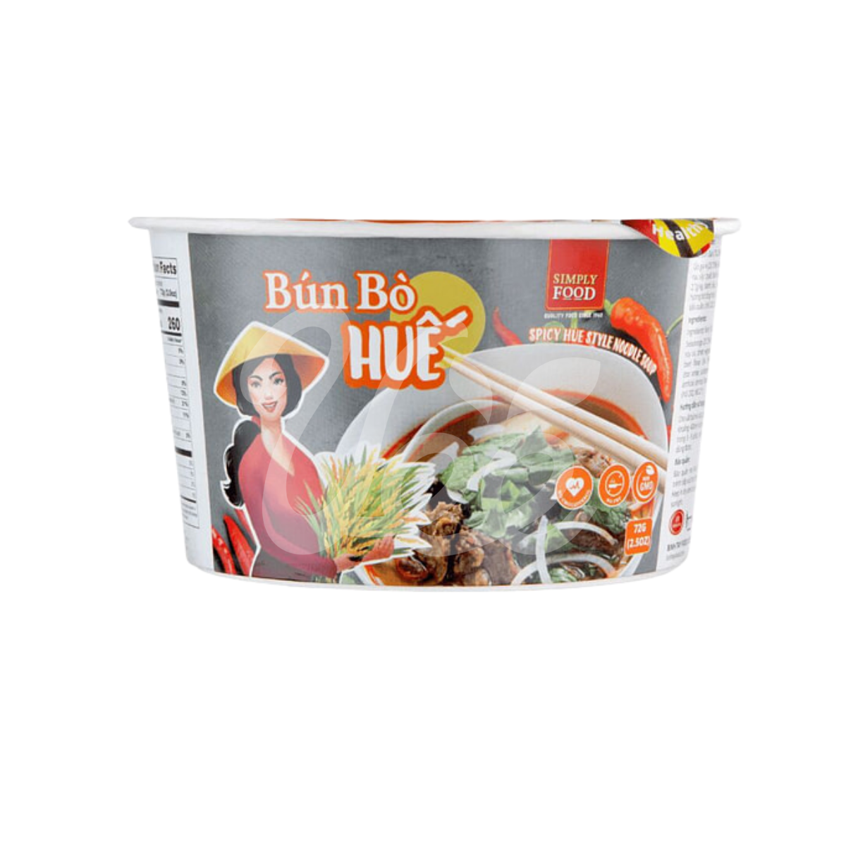 Tô Bún Bò Huế Ăn Liền Simply Food 72g