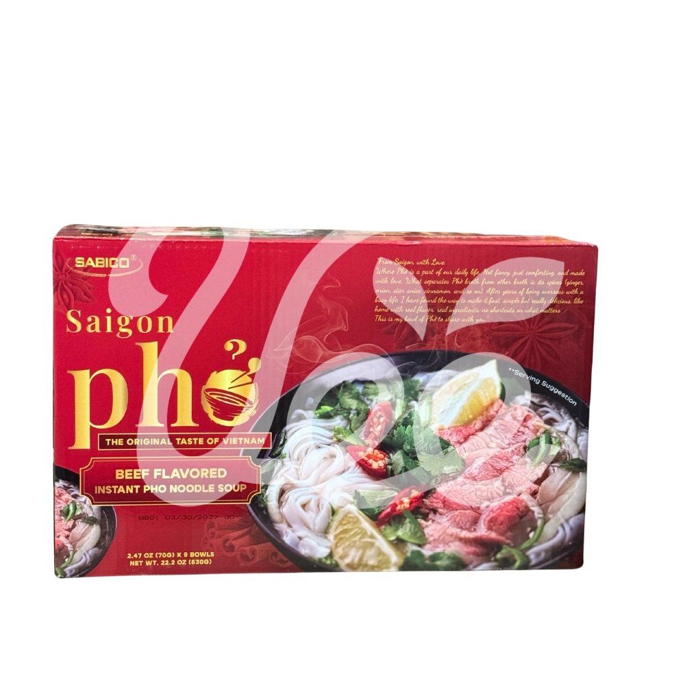 [Sabico] Saigon Instant Beef Pho Noodle (9 Bowl)